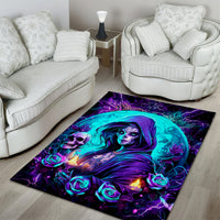 Witch Skull Area Rug Hello Darkness My Old Friend - Wonder Print Shop