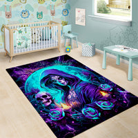 Witch Skull Area Rug Hello Darkness My Old Friend - Wonder Print Shop
