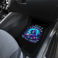 Witch Skull Car Mats Hello Darkness My Old Friend - Wonder Print Shop