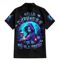 Witch Skull Family Matching Mermaid Dress and Hawaiian Shirt Hello Darkness My Old Friend - Wonder Print Shop