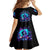 Witch Skull Family Matching Summer Maxi Dress and Hawaiian Shirt Hello Darkness My Old Friend - Wonder Print Shop