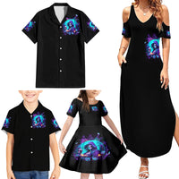 Witch Skull Family Matching Summer Maxi Dress and Hawaiian Shirt Hello Darkness My Old Friend - Wonder Print Shop