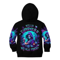 Witch Skull Kid Hoodie Hello Darkness My Old Friend - Wonder Print Shop