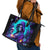 Witch Skull Leather Tote Bag Hello Darkness My Old Friend - Wonder Print Shop