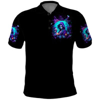 Witch Skull Polo Shirt Hello Darkness My Old Friend - Wonder Print Shop