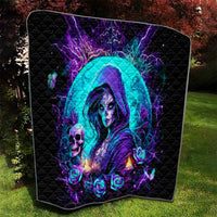 Witch Skull Quilt Hello Darkness My Old Friend - Wonder Print Shop