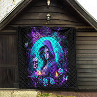 Witch Skull Quilt Hello Darkness My Old Friend - Wonder Print Shop