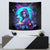 Witch Skull Tapestry Hello Darkness My Old Friend - Wonder Print Shop