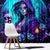 Witch Skull Window Curtain Hello Darkness My Old Friend - Wonder Print Shop