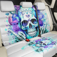 Rose SKull Back Car Seat Cover My Give A Fuck Is Broken But My Go Fuck Yourself Is Fully Functional - Wonder Print Shop