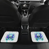 Rose SKull Car Mats My Give A Fuck Is Broken But My Go Fuck Yourself Is Fully Functional - Wonder Print Shop
