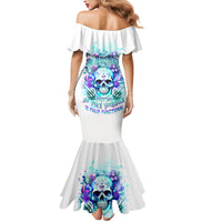 Rose SKull Family Matching Mermaid Dress and Hawaiian Shirt My Give A Fuck Is Broken But My Go Fuck Yourself Is Fully Functional - Wonder Print Shop