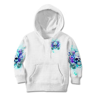 Rose SKull Kid Hoodie My Give A Fuck Is Broken But My Go Fuck Yourself Is Fully Functional - Wonder Print Shop