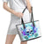 Rose SKull Leather Tote Bag My Give A Fuck Is Broken But My Go Fuck Yourself Is Fully Functional - Wonder Print Shop