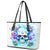 Rose SKull Leather Tote Bag My Give A Fuck Is Broken But My Go Fuck Yourself Is Fully Functional - Wonder Print Shop