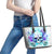 Rose SKull Leather Tote Bag My Give A Fuck Is Broken But My Go Fuck Yourself Is Fully Functional - Wonder Print Shop