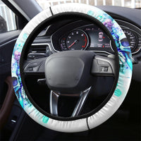 Rose SKull Steering Wheel Cover My Give A Fuck Is Broken But My Go Fuck Yourself Is Fully Functional - Wonder Print Shop
