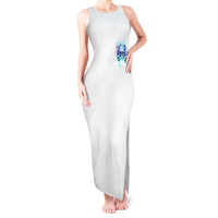 Rose SKull Tank Maxi Dress My Give A Fuck Is Broken But My Go Fuck Yourself Is Fully Functional - Wonder Print Shop