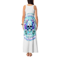 Rose SKull Tank Maxi Dress My Give A Fuck Is Broken But My Go Fuck Yourself Is Fully Functional - Wonder Print Shop