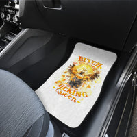 Flower Skull Angel Car Mats Bitch I'm The Fucking Queen - Wonder Print Shop