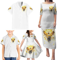 Flower Skull Angel Family Matching Puletasi and Hawaiian Shirt Bitch I'm The Fucking Queen - Wonder Print Shop