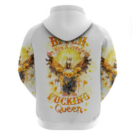 Flower Skull Angel Hoodie Bitch I'm The Fucking Queen - Wonder Print Shop