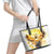 Flower Skull Angel Leather Tote Bag Bitch I'm The Fucking Queen - Wonder Print Shop