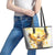 Flower Skull Angel Leather Tote Bag Bitch I'm The Fucking Queen - Wonder Print Shop