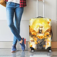 Flower Skull Angel Luggage Cover Bitch I'm The Fucking Queen - Wonder Print Shop