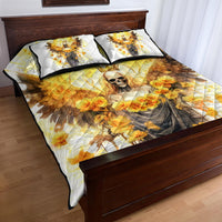 Flower Skull Angel Quilt Bed Set Bitch I'm The Fucking Queen - Wonder Print Shop