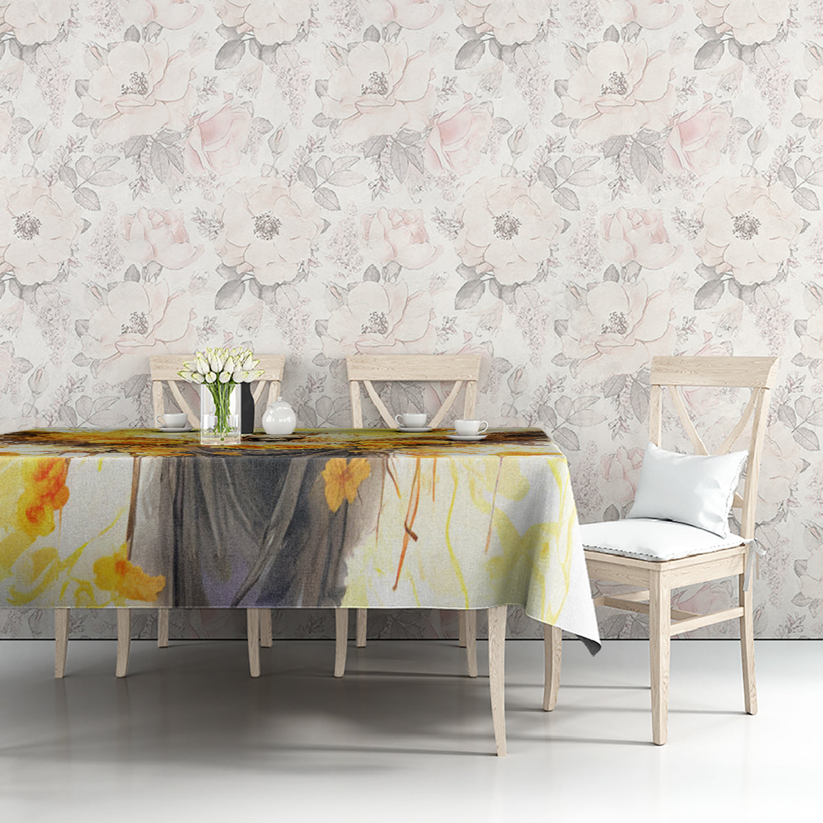 Flower Skull Angel Tablecloth Bitch I'm The Fucking Queen - Wonder Print Shop