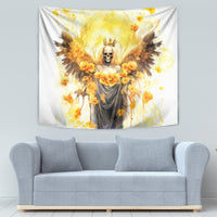 Flower Skull Angel Tapestry Bitch I'm The Fucking Queen - Wonder Print Shop