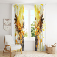 Flower Skull Angel Window Curtain Bitch I'm The Fucking Queen - Wonder Print Shop