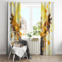 Flower Skull Angel Window Curtain Bitch I'm The Fucking Queen - Wonder Print Shop