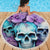 Flower Skull Angel Beach Blanket The Good Girl In Me Got Tired Of The Bullshit - Wonder Print Shop