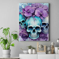 Flower Skull Angel Canvas Wall Art The Good Girl In Me Got Tired Of The Bullshit - Wonder Print Shop