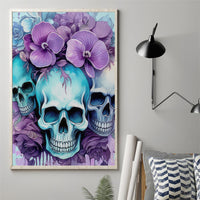 Flower Skull Angel Canvas Wall Art The Good Girl In Me Got Tired Of The Bullshit - Wonder Print Shop
