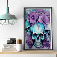 Flower Skull Angel Canvas Wall Art The Good Girl In Me Got Tired Of The Bullshit - Wonder Print Shop