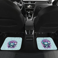 Flower Skull Angel Car Mats The Good Girl In Me Got Tired Of The Bullshit - Wonder Print Shop