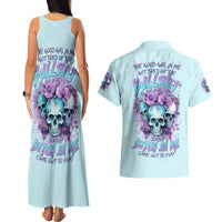 Flower Skull Angel Couples Matching Tank Maxi Dress and Hawaiian Shirt The Good Girl In Me Got Tired Of The Bullshit - Wonder Print Shop