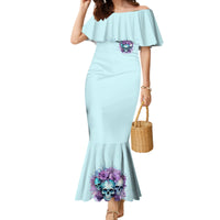 Flower Skull Angel Family Matching Mermaid Dress and Hawaiian Shirt The Good Girl In Me Got Tired Of The Bullshit - Wonder Print Shop