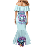 Flower Skull Angel Family Matching Mermaid Dress and Hawaiian Shirt The Good Girl In Me Got Tired Of The Bullshit - Wonder Print Shop