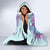 Flower Skull Angel Hooded Blanket The Good Girl In Me Got Tired Of The Bullshit