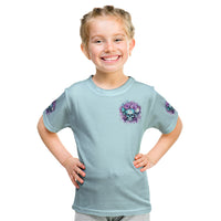 Flower Skull Angel Kid T Shirt The Good Girl In Me Got Tired Of The Bullshit - Wonder Print Shop