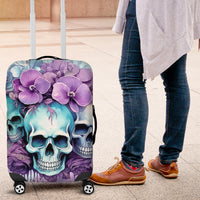 Flower Skull Angel Luggage Cover The Good Girl In Me Got Tired Of The Bullshit - Wonder Print Shop