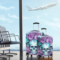 Flower Skull Angel Luggage Cover The Good Girl In Me Got Tired Of The Bullshit - Wonder Print Shop