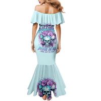 Flower Skull Angel Mermaid Dress The Good Girl In Me Got Tired Of The Bullshit - Wonder Print Shop
