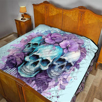 Flower Skull Angel Quilt The Good Girl In Me Got Tired Of The Bullshit - Wonder Print Shop