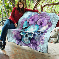 Flower Skull Angel Quilt The Good Girl In Me Got Tired Of The Bullshit - Wonder Print Shop