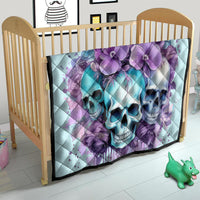 Flower Skull Angel Quilt The Good Girl In Me Got Tired Of The Bullshit - Wonder Print Shop